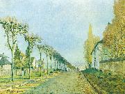 Alfred Sisley Weg der Maschine, bei Louveciennes Sweden oil painting artist